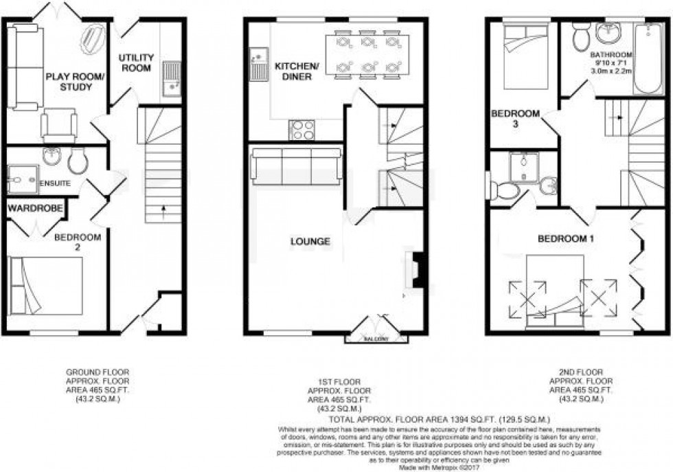 Floorplan for The Pastures, TAKELEY