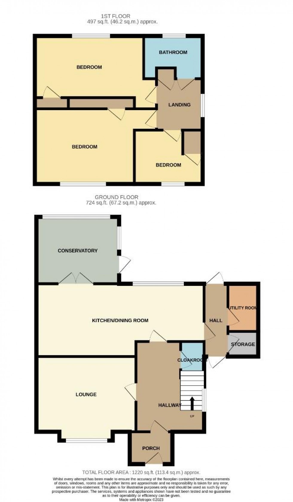 Floorplan for Benhooks Avenue, BISHOP'S STORTFORD