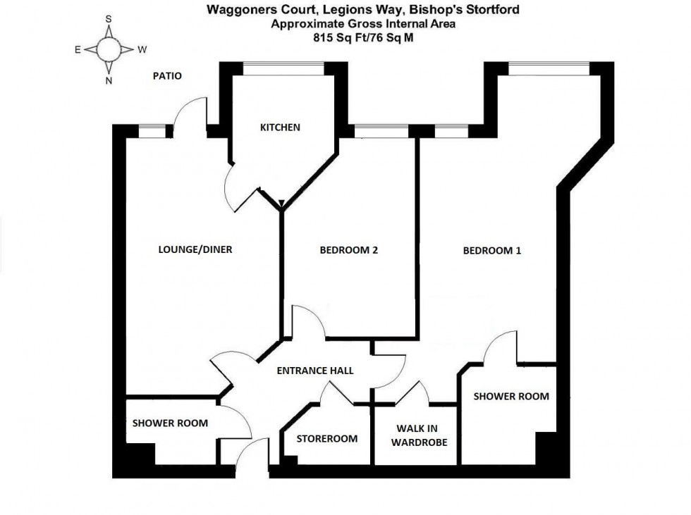 Floorplan for Legions Way, Bishop's Stortford