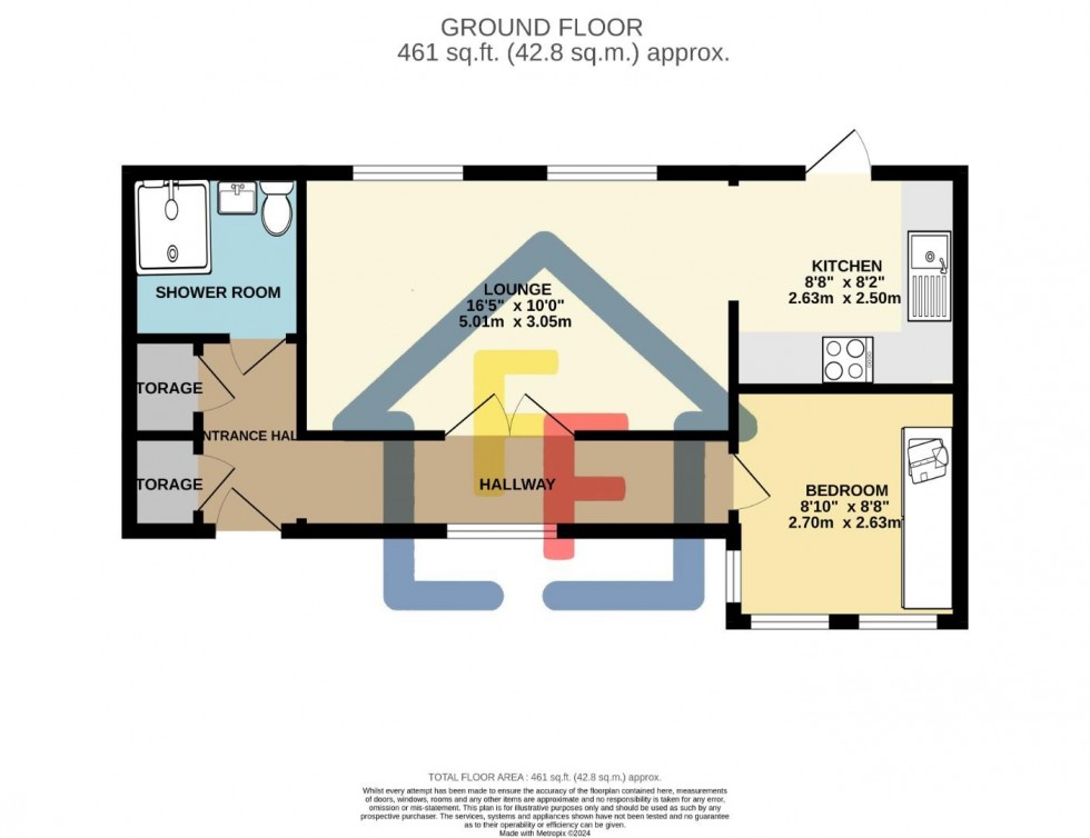 Floorplan for Nightingales, Bishop's Stortford