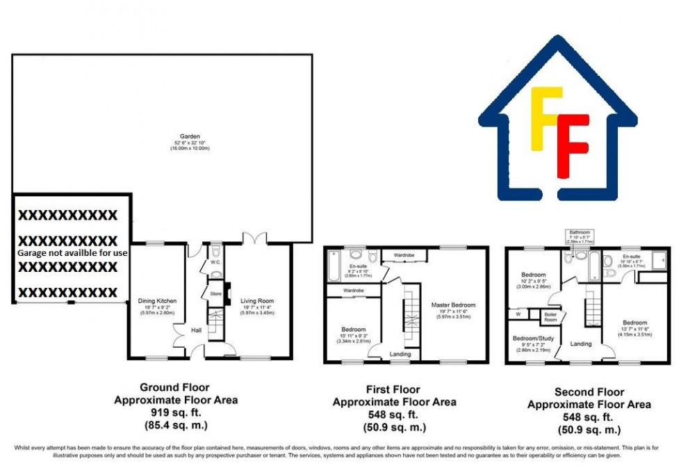 Floorplan for Newell Road, Stansted