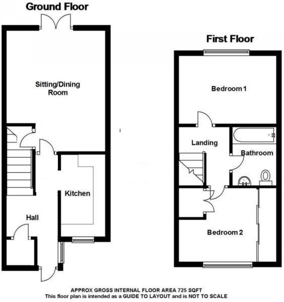 Floorplan for Ellenborough Close, Bishop's Stortford