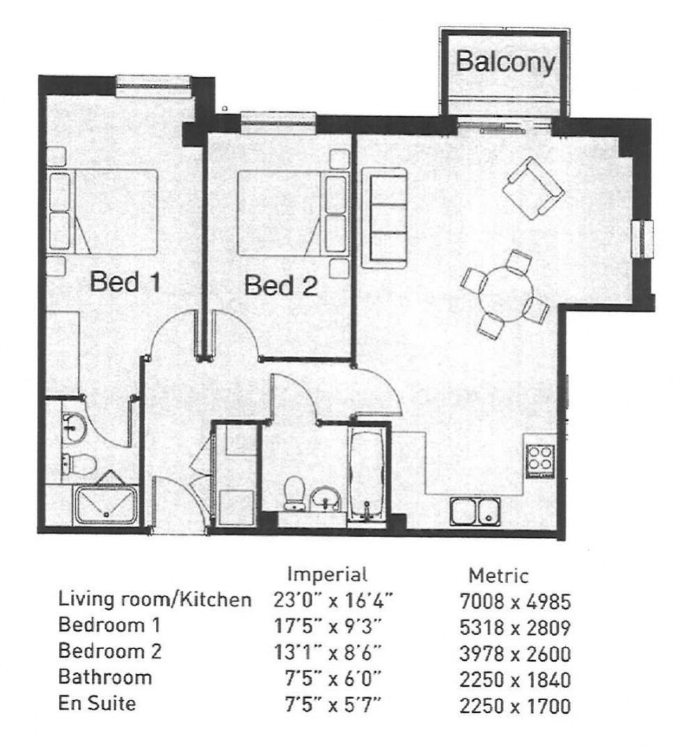 Floorplan for Riverside, Bishop's Stortford