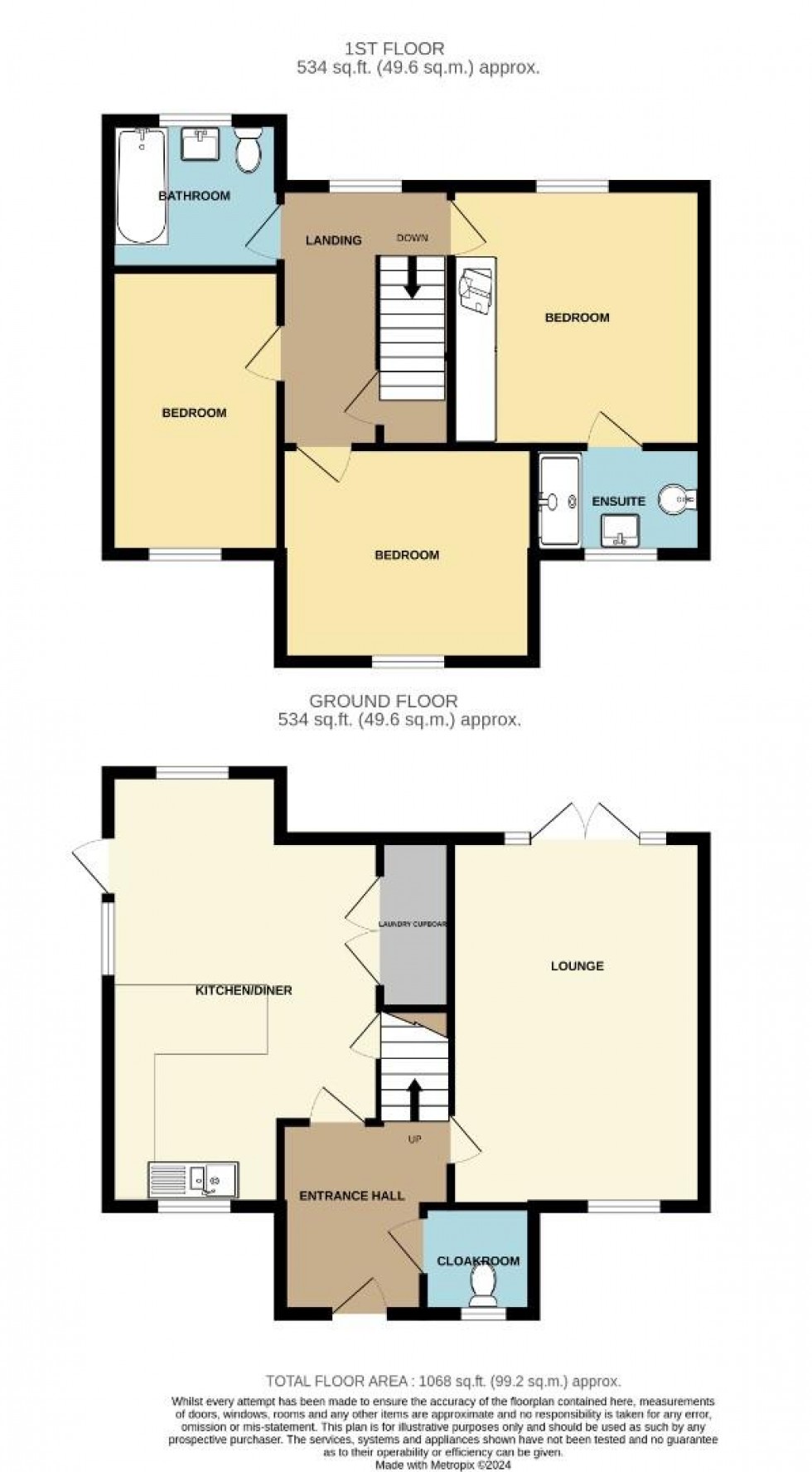 Floorplan for Wintershull Close, TAKELEY