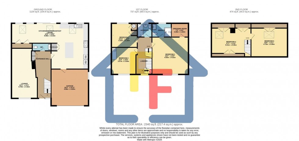 Floorplan for Proctors Way, Bishop's Stortford