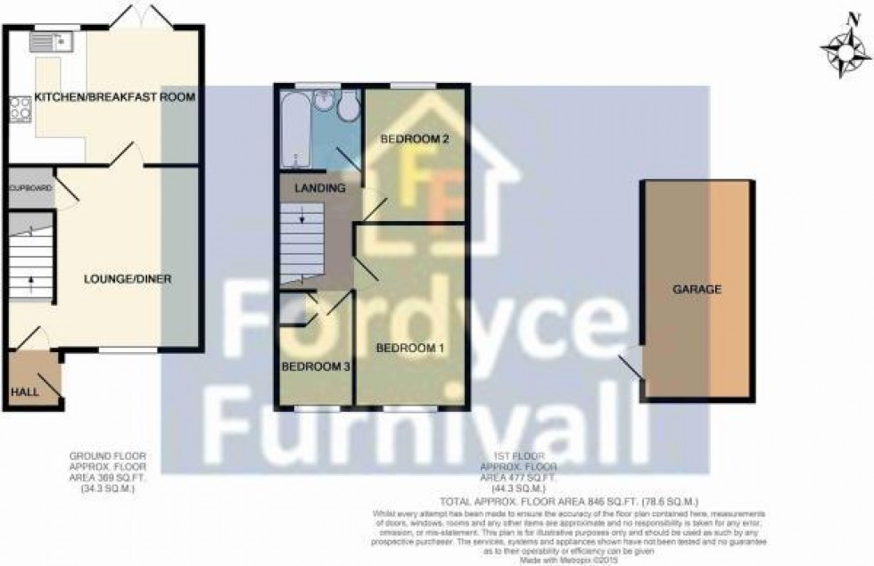 Floorplan for Wentworth Drive, BISHOP'S STORTFORD
