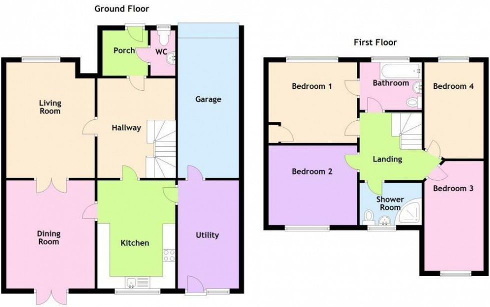 Floorplan for Cannons Close, Bishop's Stortford