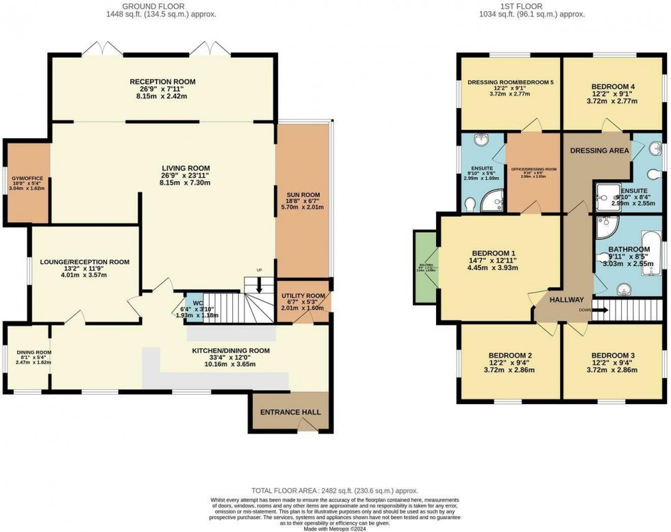 Floorplan for High Wych, Sawbridgeworth