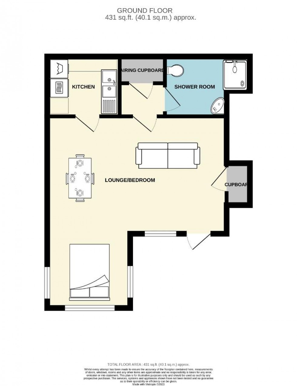 Floorplan for Rye Street, Bishop's Stortford