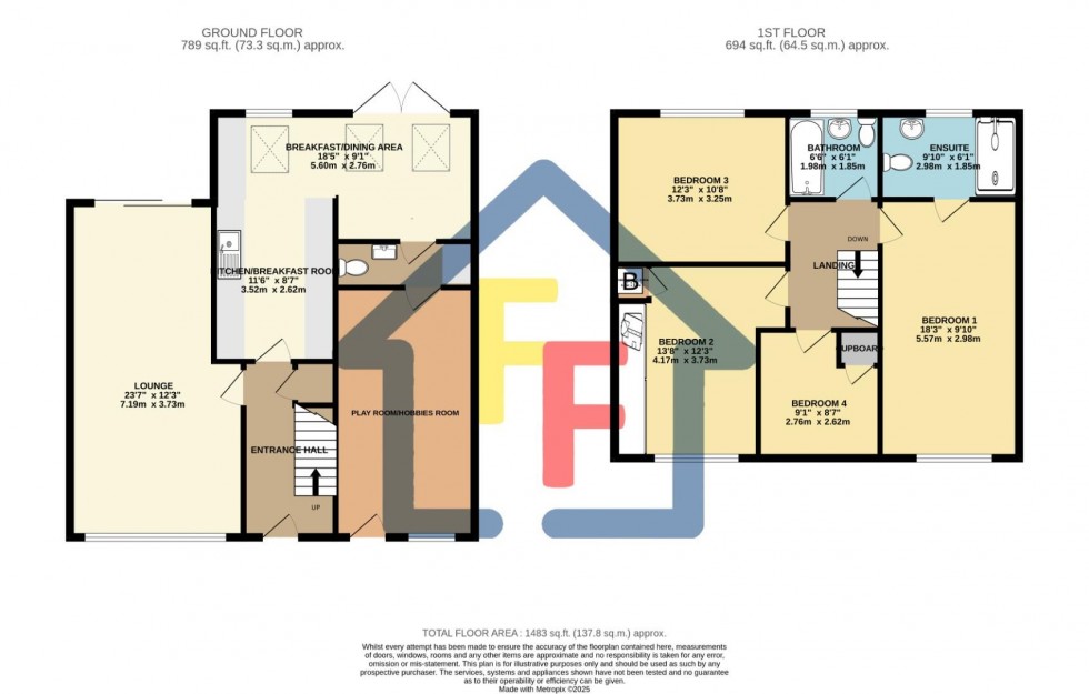Floorplan for Thorley Lane, Bishop's Stortford