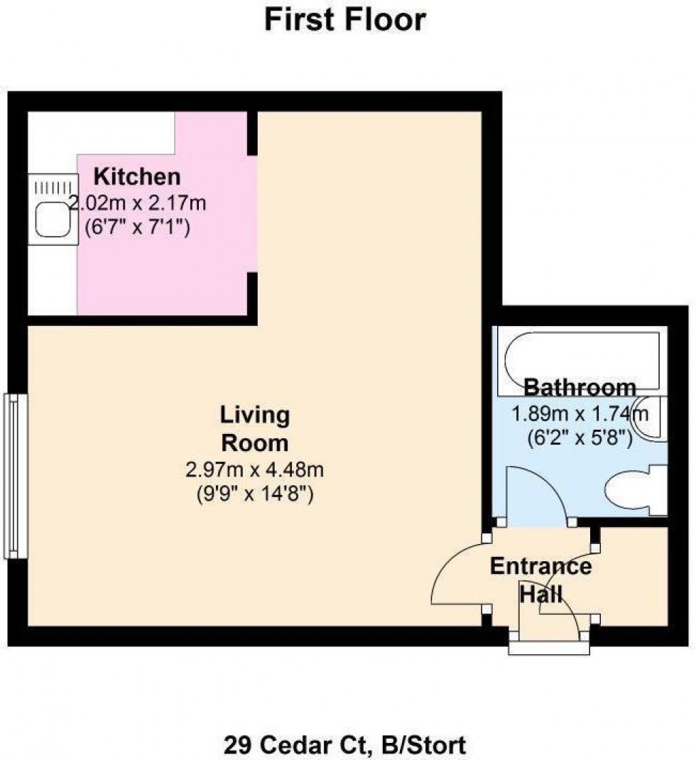 Floorplan for Rye Street, Bishop's Stortford