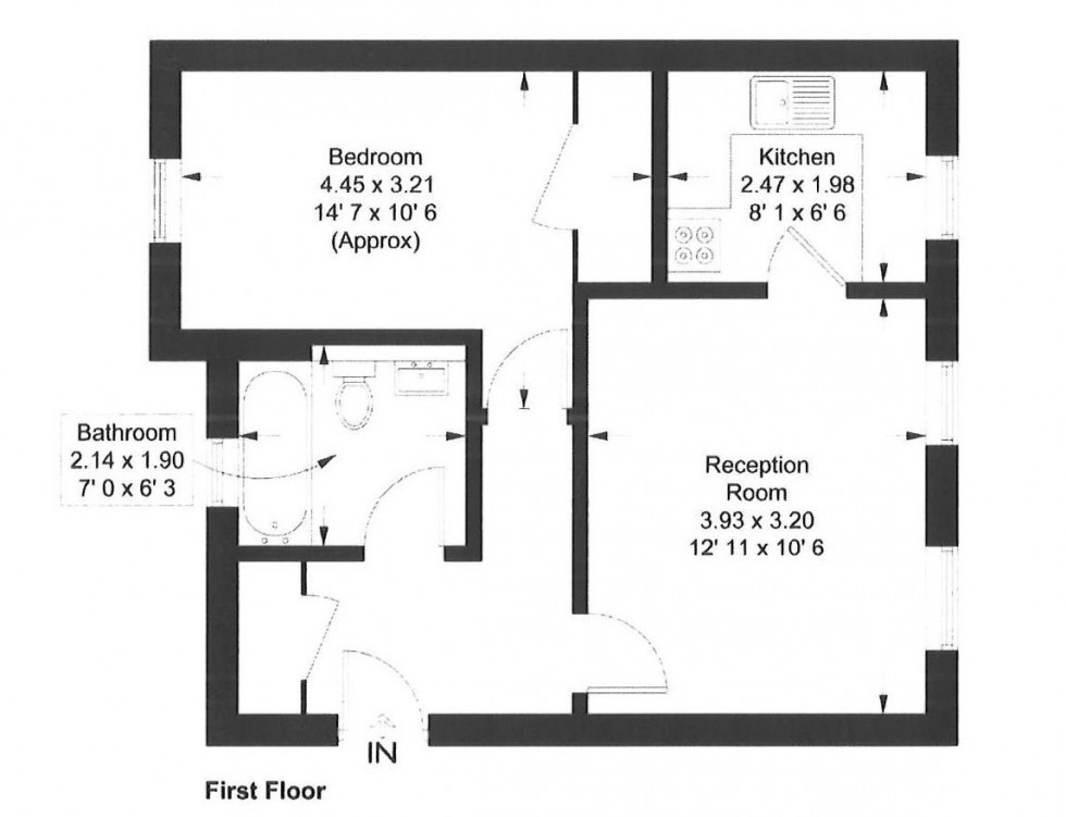Floorplan for Rye Street, Bishop's Stortford