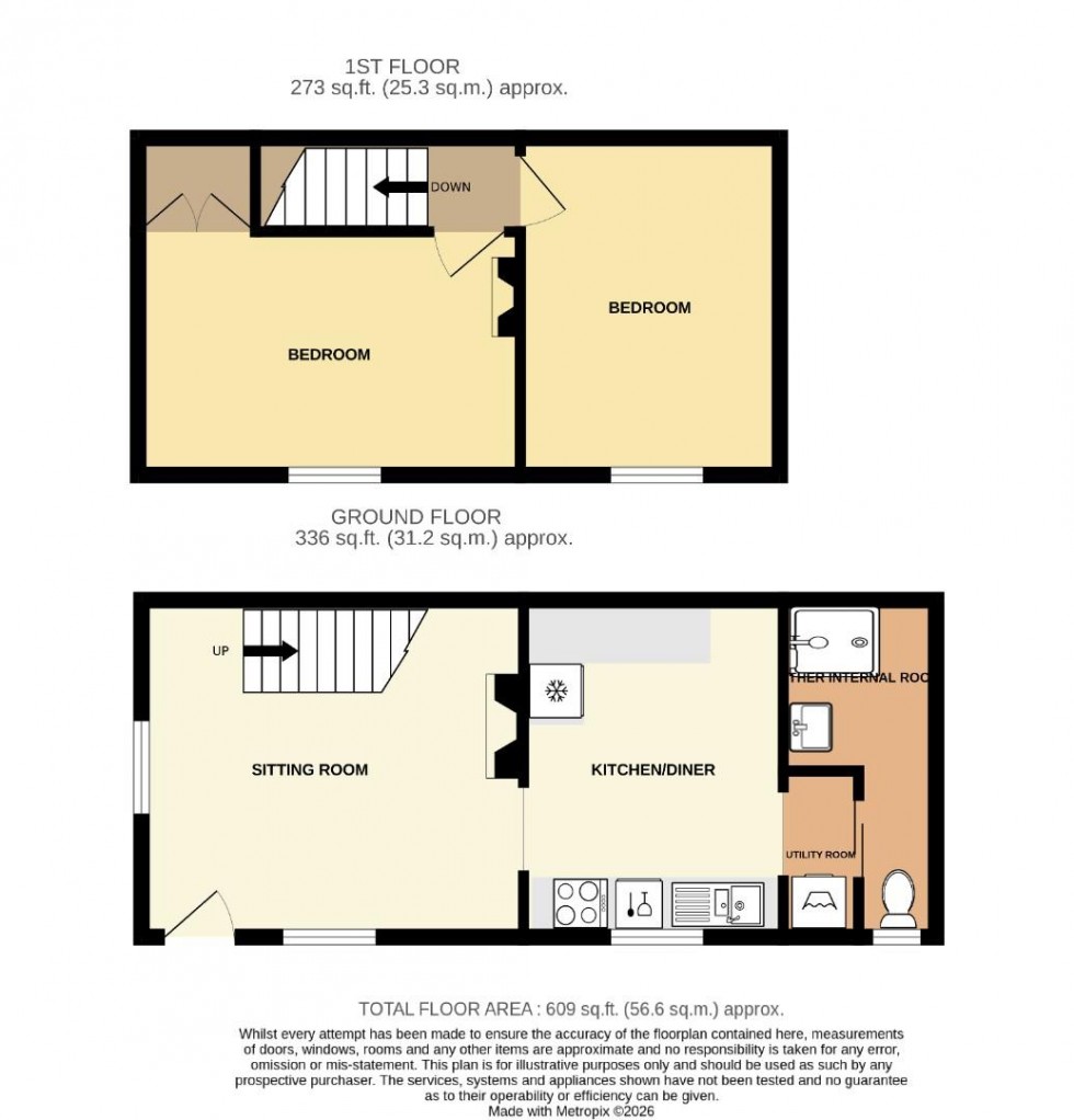 Floorplan for Rye Street, Bishop's Stortford