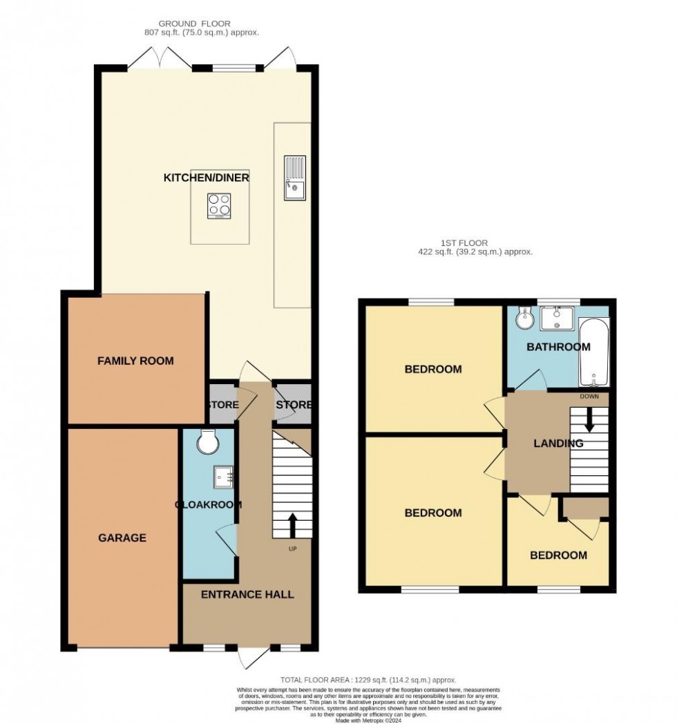 Floorplan for Southmill Road, BISHOP'S STORTFORD