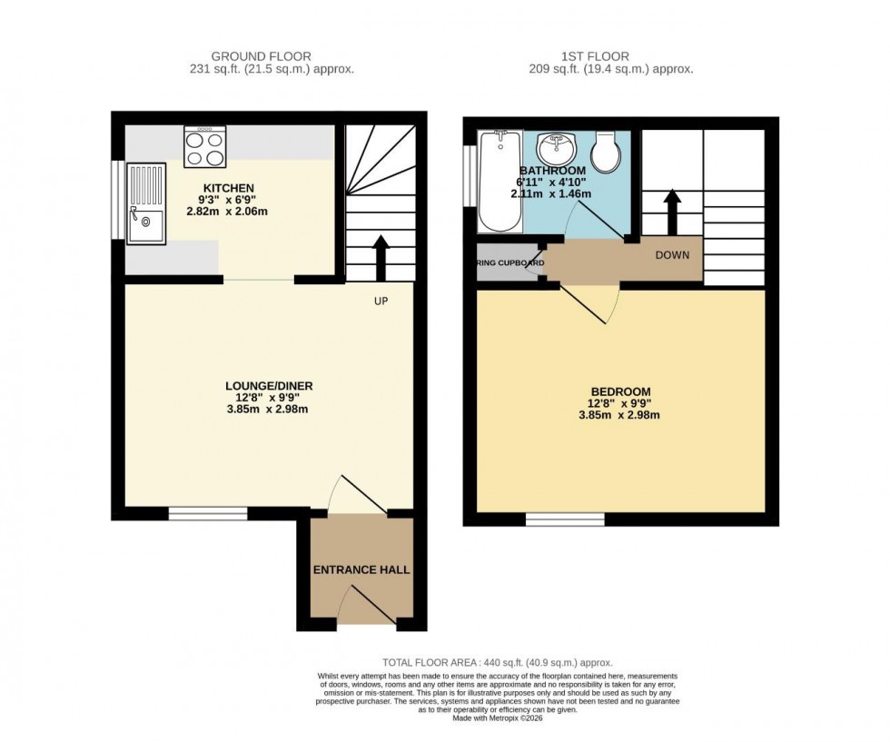 Floorplan for The Paddock, Bishop's Stortford