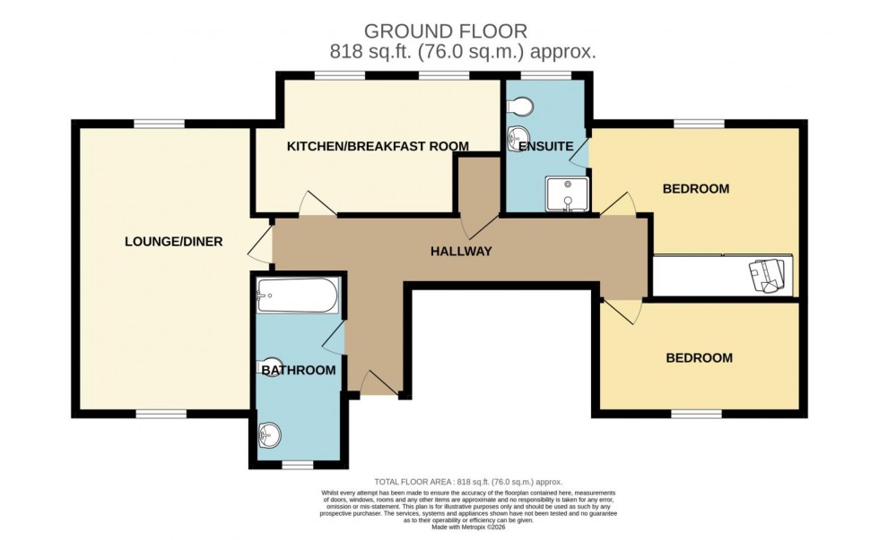 Floorplan for Windmill Close, STANSTED